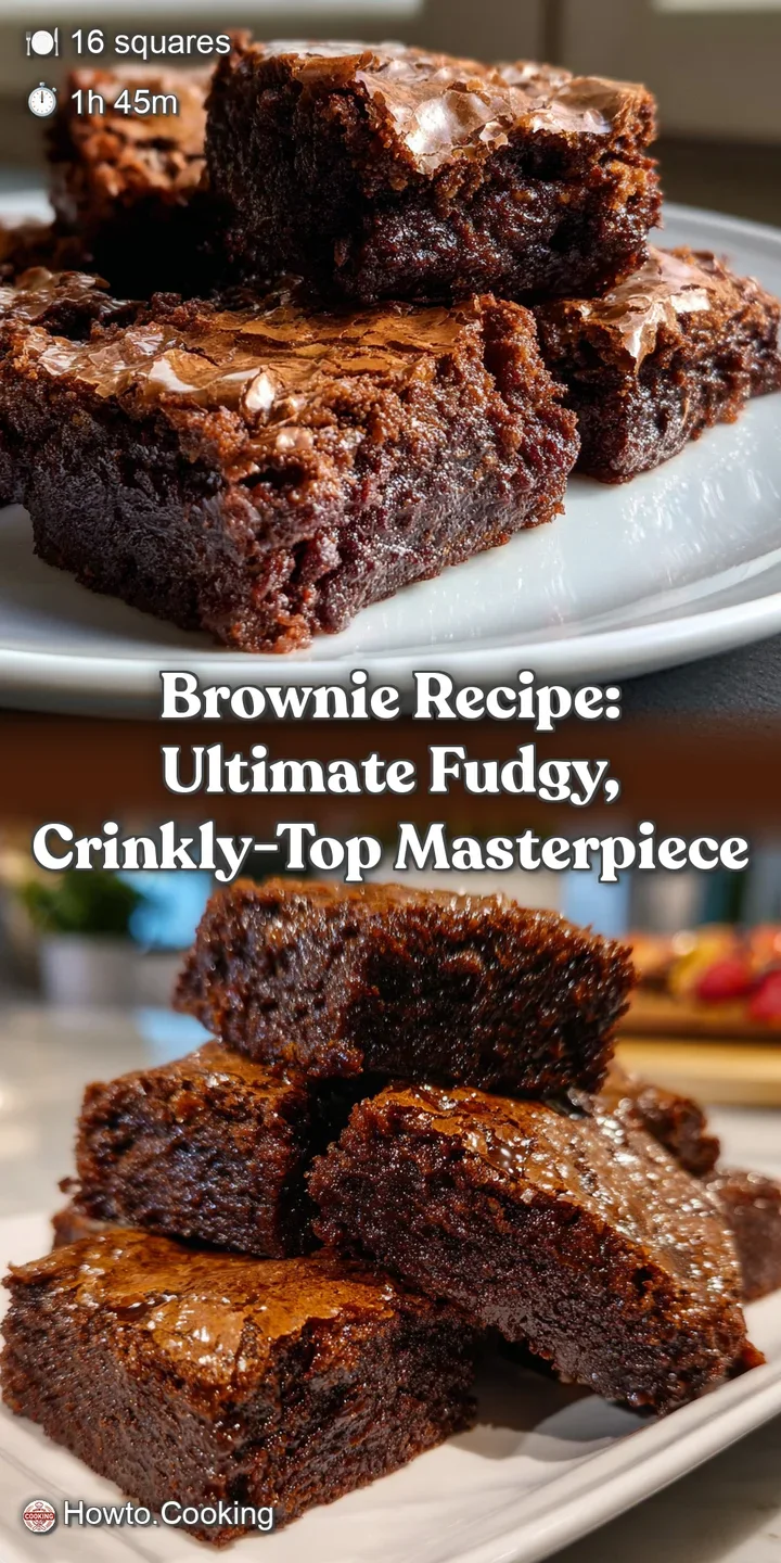 Brownie Recipe: Ultimate Fudgy Crinkly-Top Masterpiece
