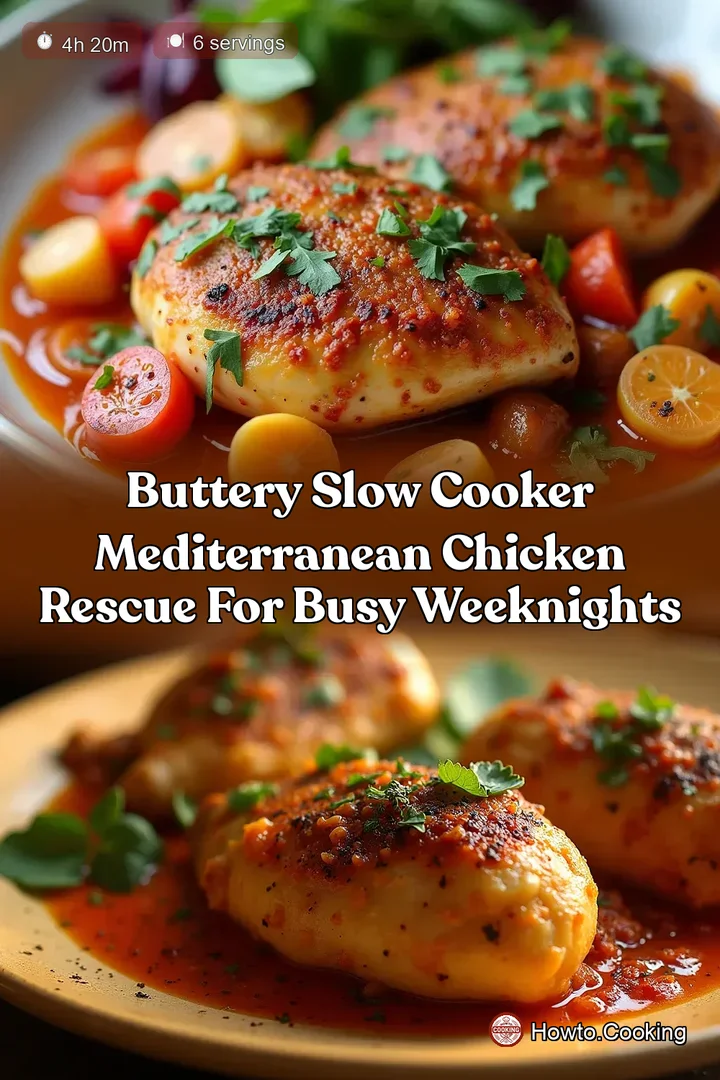 Buttery Slow Cooker Mediterranean Chicken Rescue for Busy Weeknights