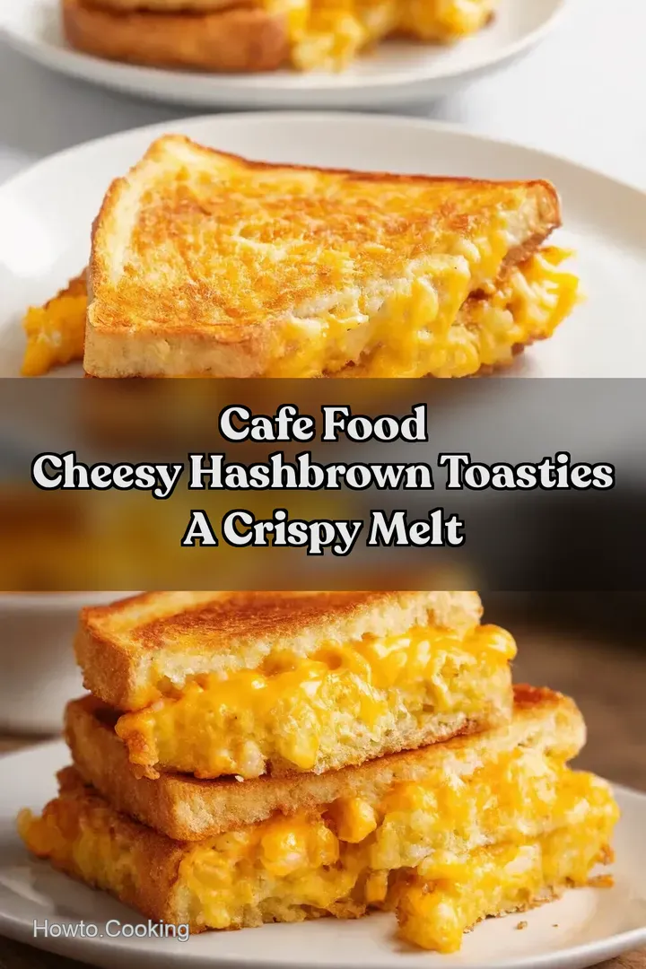 Cafe Food Cheesy Hashbrown Toasties A Crispy Melt