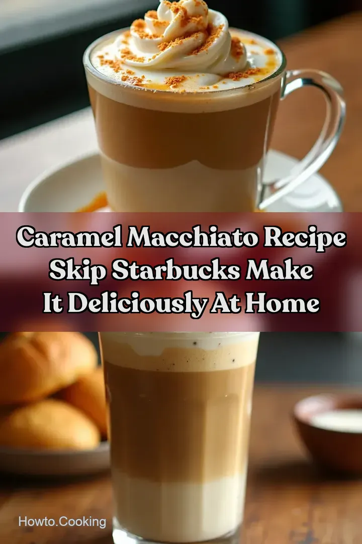 Caramel Macchiato Recipe Skip Starbucks Make It Deliciously at Home