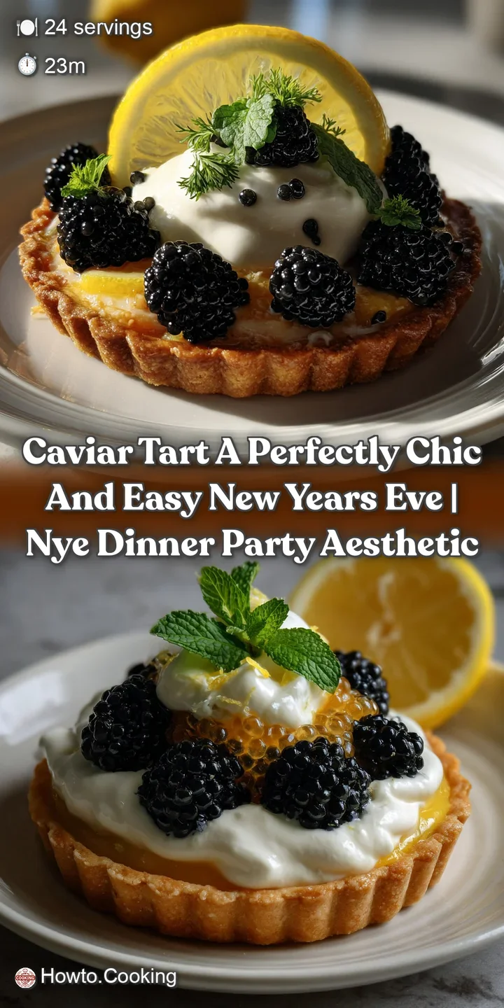 Close-up view of a caviar tart reveals the glistening pearls of caviar. Flaky, golden-brown pastry provides a satisfying t...