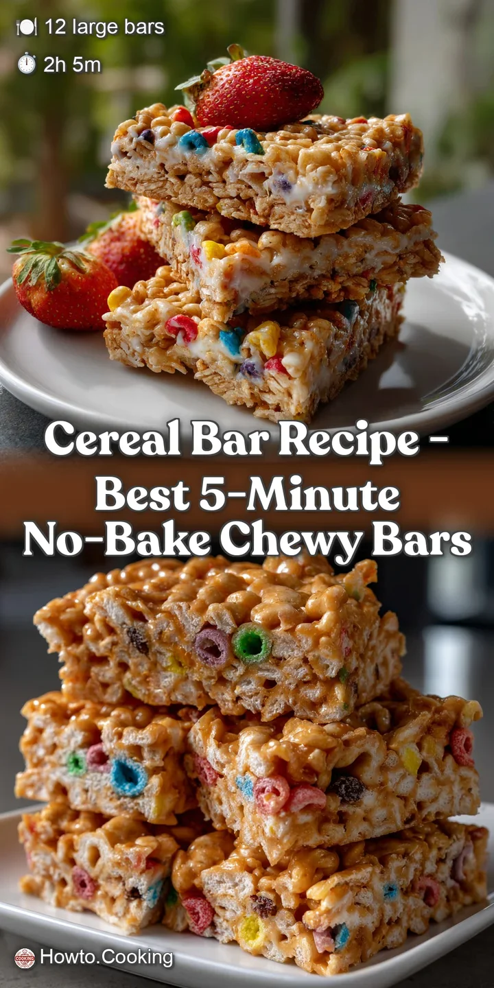 Cereal Bar Recipe - Best 5-Minute No-Bake Chewy Bars