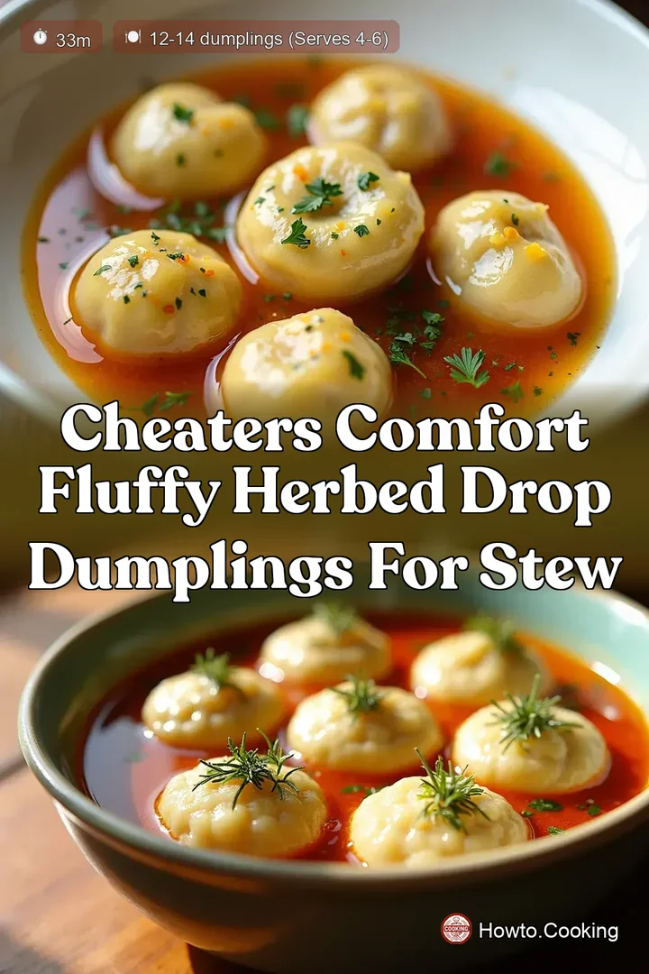 Cheaters Comfort Fluffy Herbed Drop Dumplings for Stew