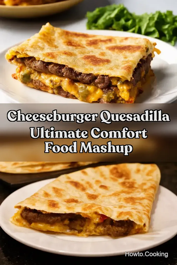Cheeseburger Quesadilla Ultimate Comfort Food Mashup