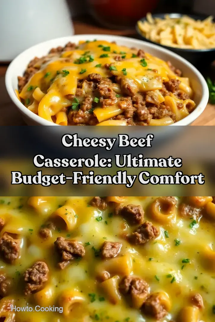 Cheesy Beef Casserole: Ultimate Budget-Friendly Comfort