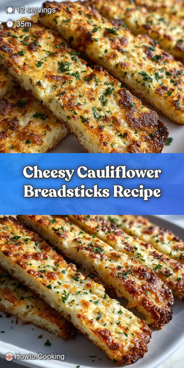 Close-up of a perfectly baked cauliflower breadstick, showing the texture and melted cheese, steaming slightly.