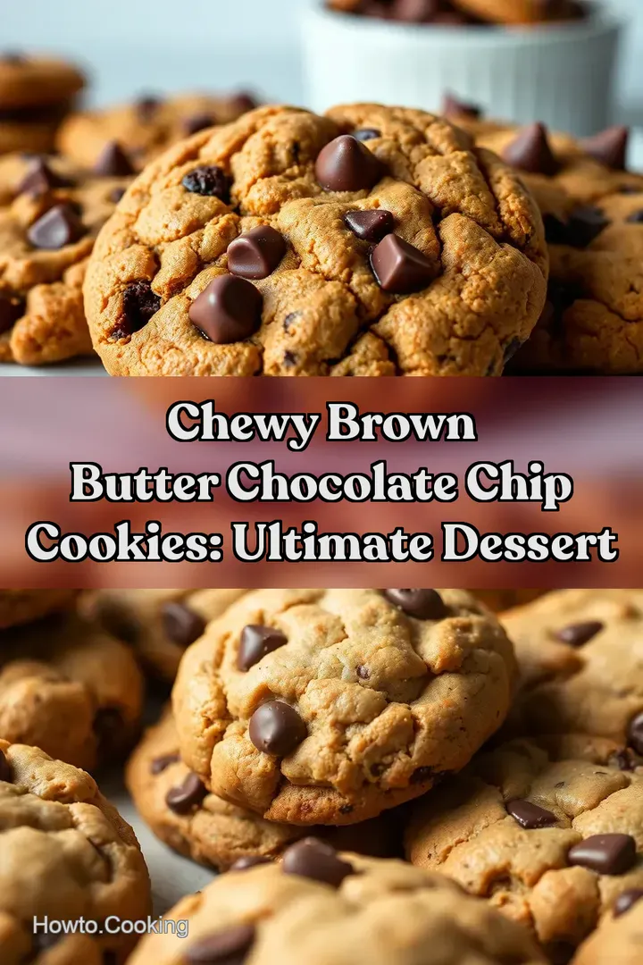 Chewy Brown Butter Chocolate Chip Cookies: Ultimate Dessert : PIN FOR LATER Chewy Brown Butter Chocolate Chip Cookies: Ultimate Dessert