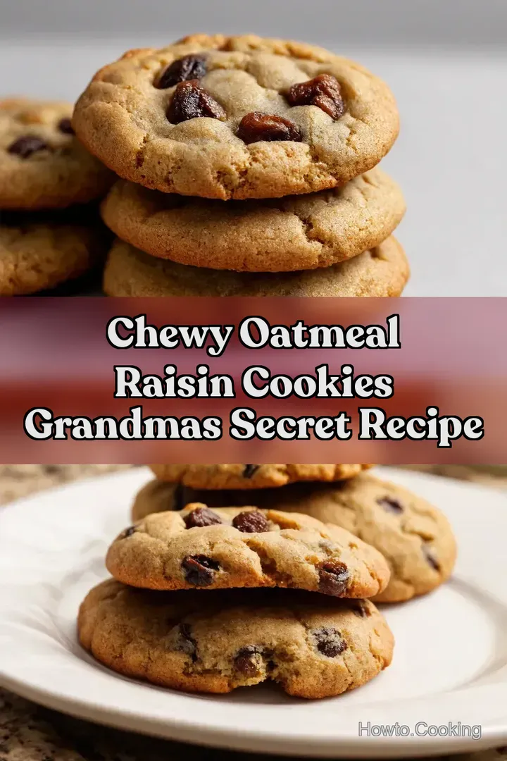 Chewy Oatmeal Raisin Cookies Grandmas Secret Recipe