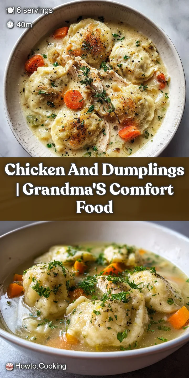 Close-up reveals the soft, pillowy texture of the dumplings in a simmering, creamy sauce studded with tender pieces of shr...