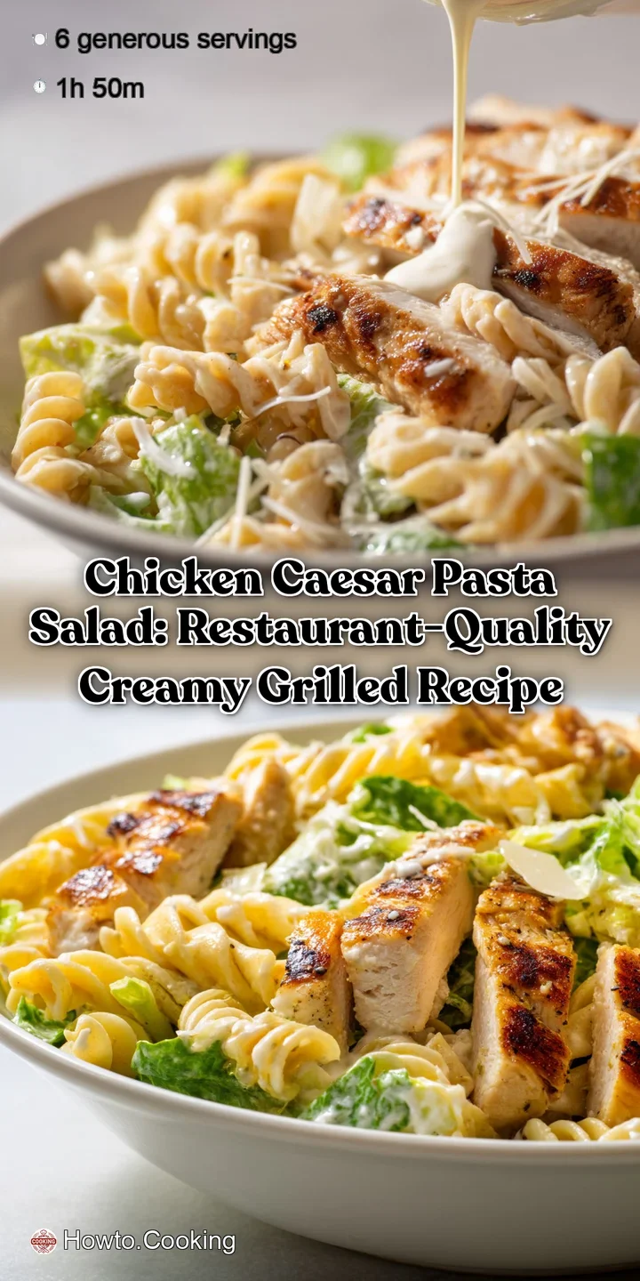 Chicken Caesar Pasta Salad: Restaurant-Quality Creamy Grilled Recipe