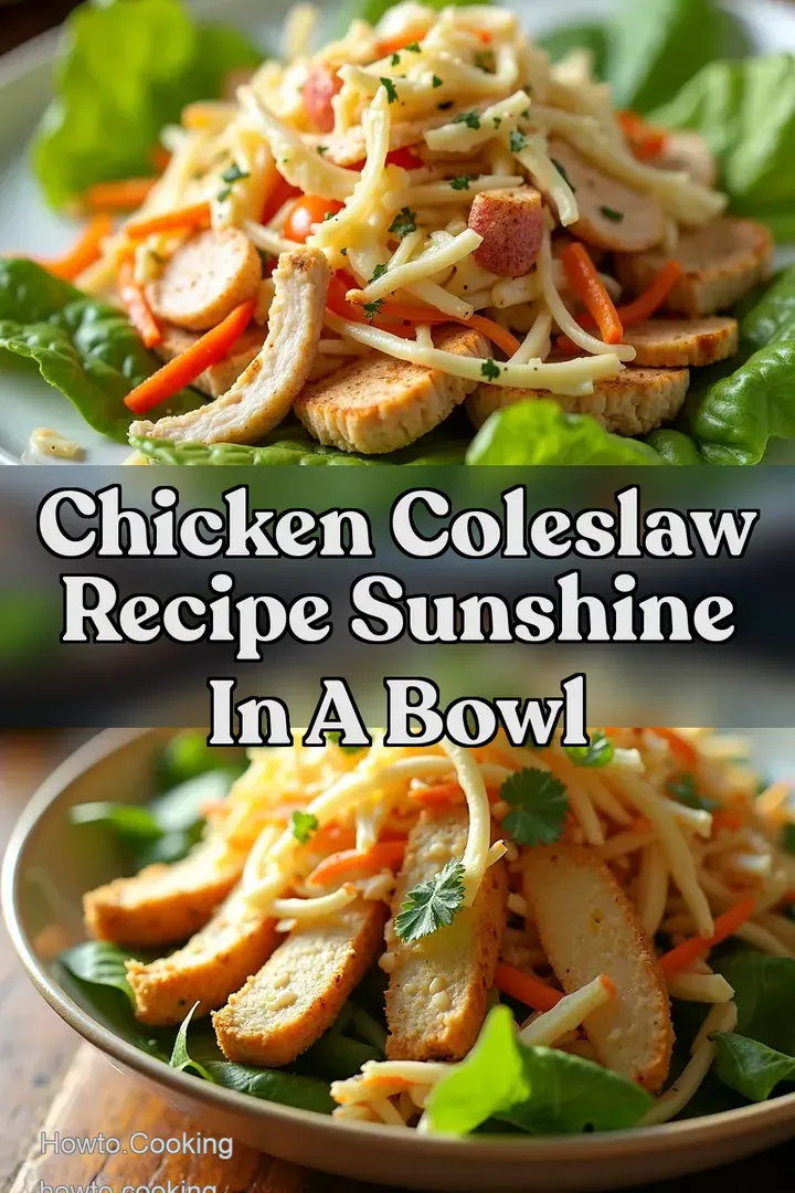Chicken Coleslaw Recipe Sunshine In A Bowl
