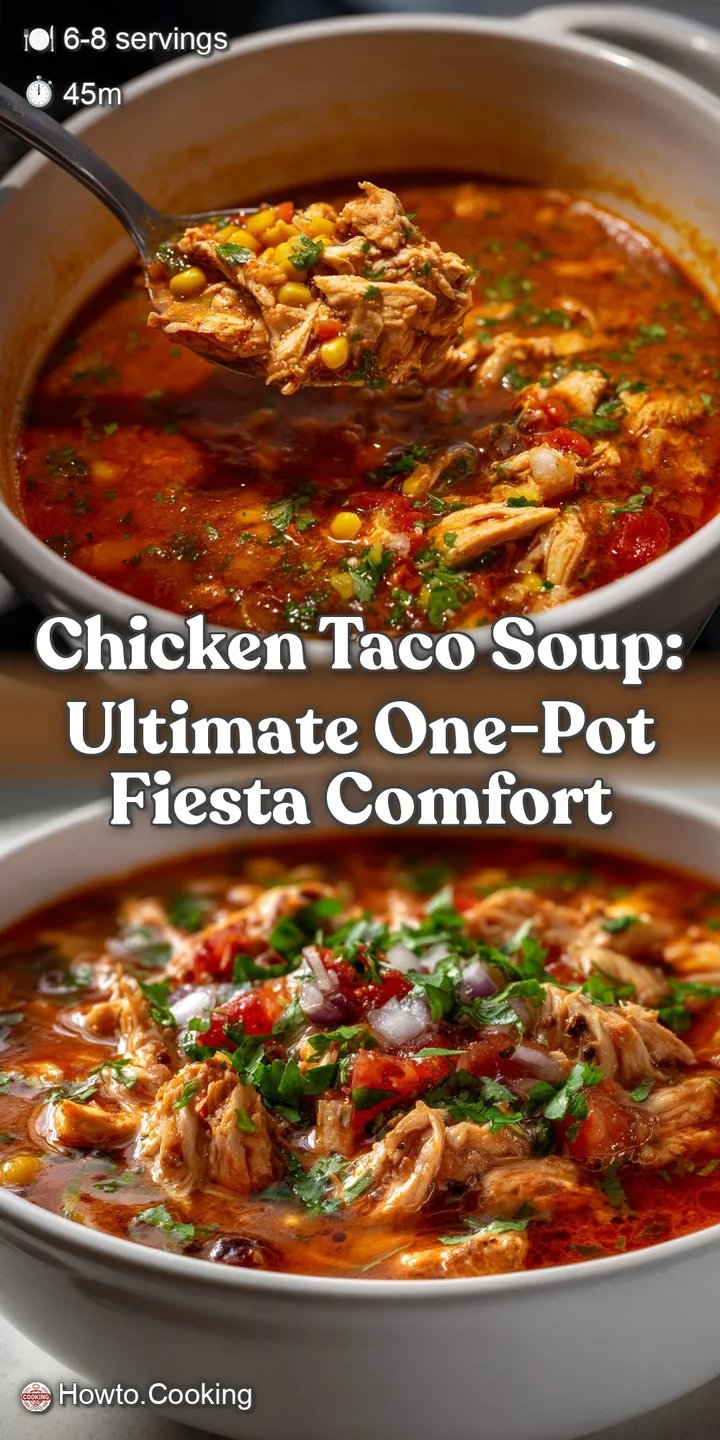 Chicken Taco Soup: Ultimate One-Pot Fiesta Comfort