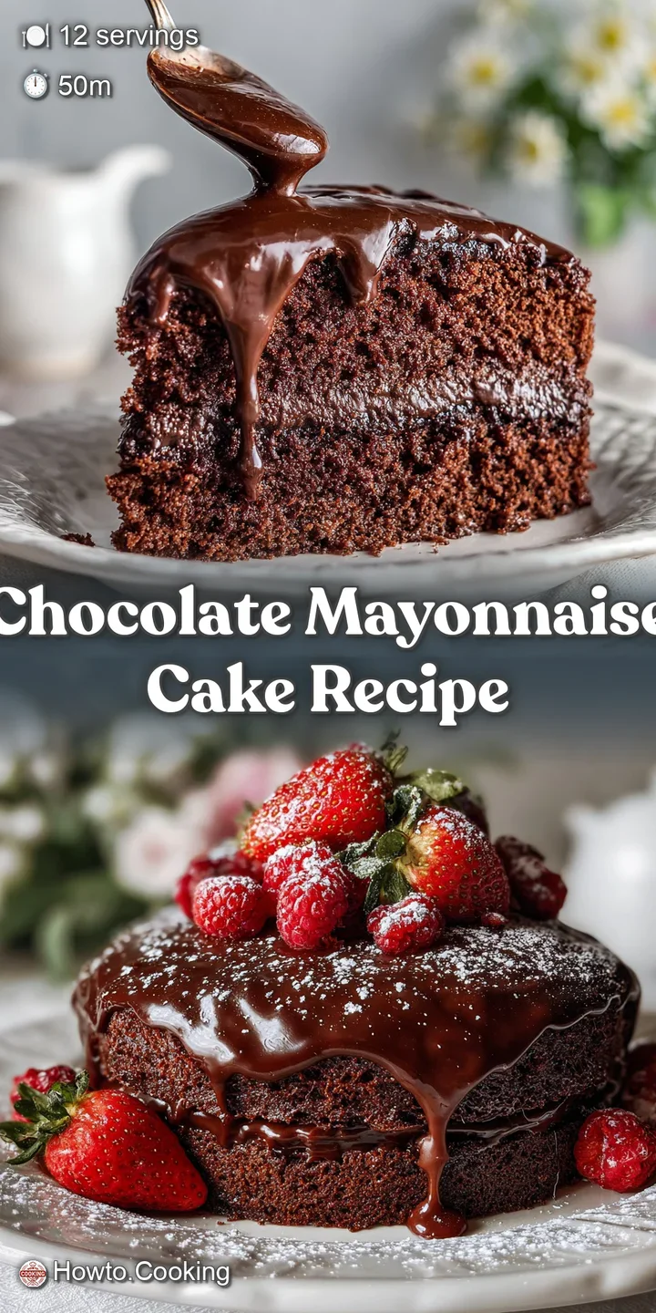 Close-up of fudgy, dark chocolate cake. Visible moist crumb and enticingly gooey texture. Hints of powdered sugar and coco...