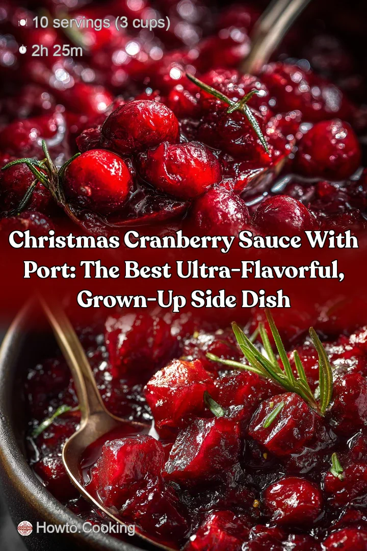 Christmas Cranberry Sauce with Port: The Best Ultra-Flavorful Grown-Up Side Dish