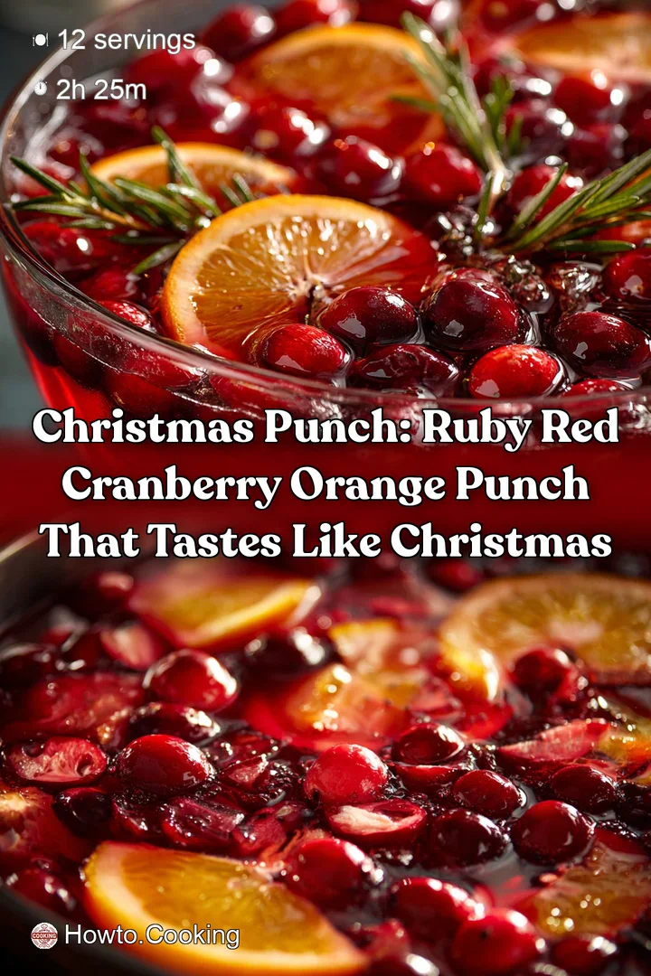 Christmas Punch: Ruby Red Cranberry Orange Punch That Tastes Like Christmas