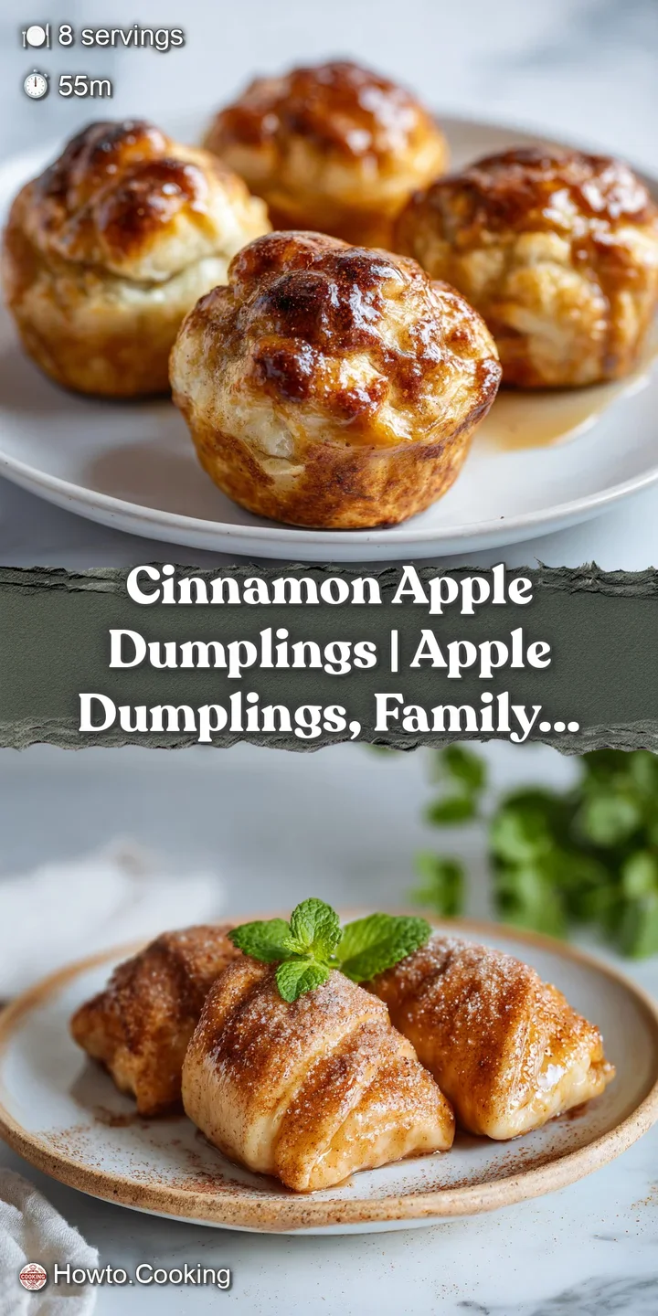 Close-up of a fork cutting into a tender apple dumpling, revealing soft fruit and buttery pastry.