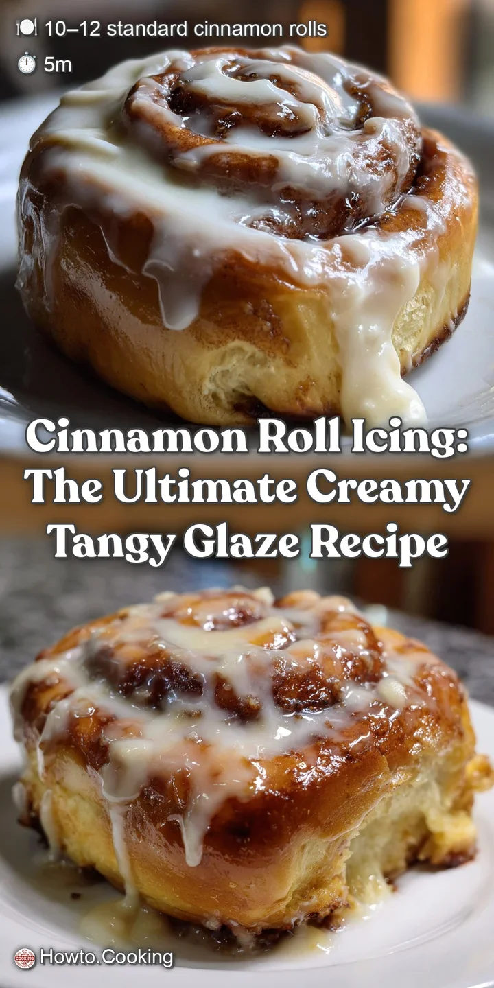 Cinnamon Roll Icing: The Ultimate Creamy Tangy Glaze Recipe
