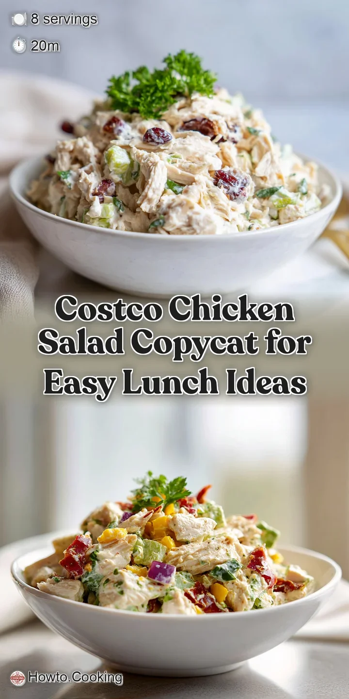 Close-up of luscious chicken salad, showing creamy dressing coating tender chicken, crunchy celery, and juicy grapes. An i...