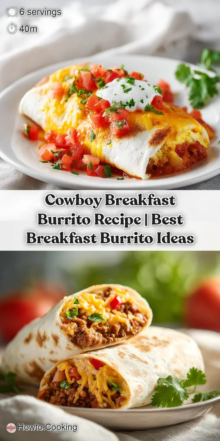 Close-up of a warmly griddled breakfast burrito, bursting with fluffy eggs, melted cheese, and spiced sausage chunks