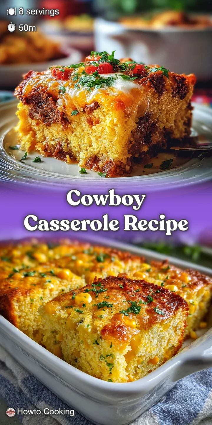 Up-close, bubbly surface of a rich casserole. Toasted biscuit pieces and melted cheese create a warm, inviting, and hearty...
