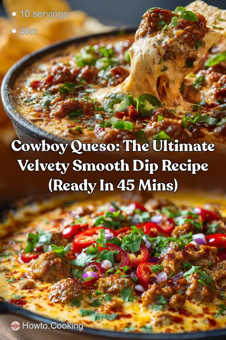 Cowboy Queso: The Ultimate Velvety Smooth Dip Recipe (Ready in 45 Mins)