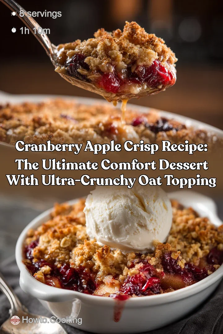 Cranberry Apple Crisp Recipe: The Ultimate Comfort Dessert with Ultra-Crunchy Oat Topping