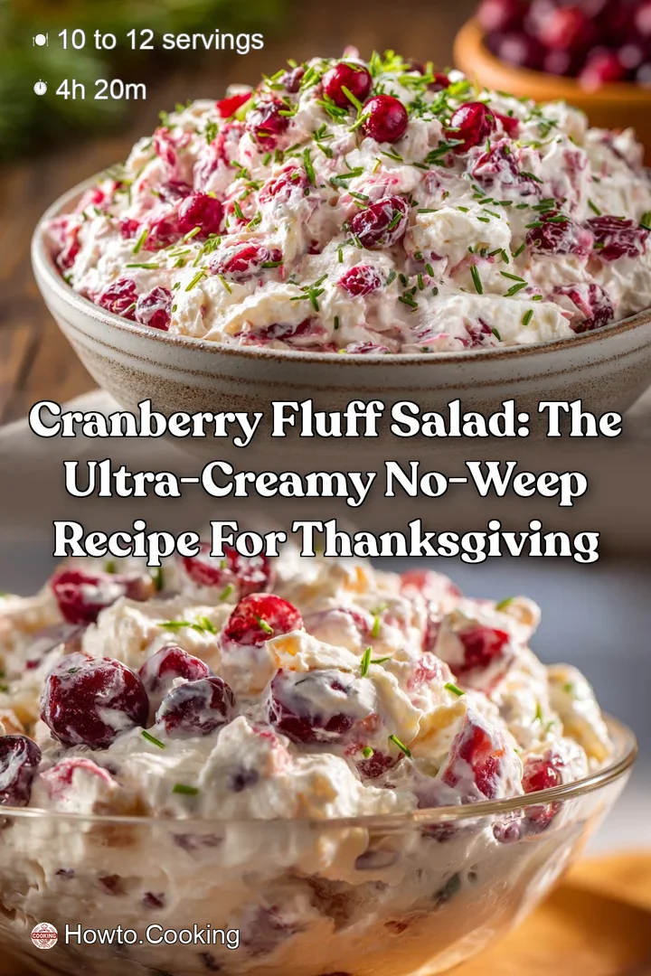 Cranberry Fluff Salad: The Ultra-Creamy No-Weep Recipe for Thanksgiving