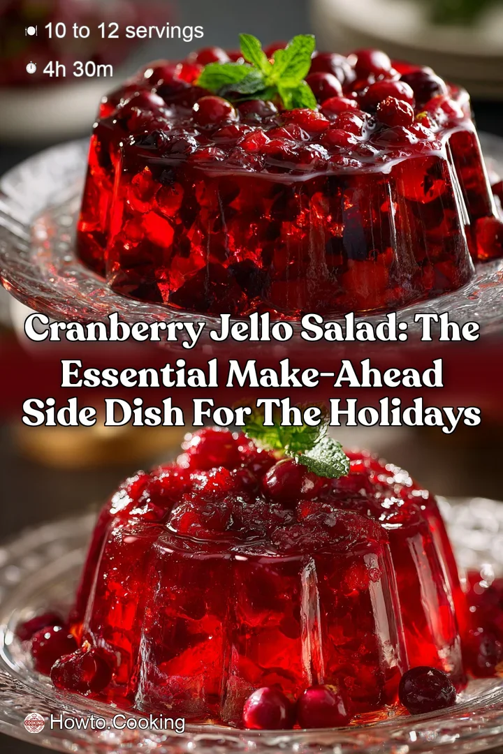Cranberry Jello Salad: The Essential Make-Ahead Side Dish for the Holidays