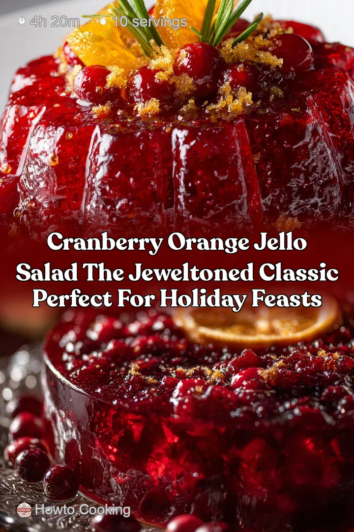 Cranberry Orange Jello Salad The JewelToned Classic Perfect for Holiday Feasts