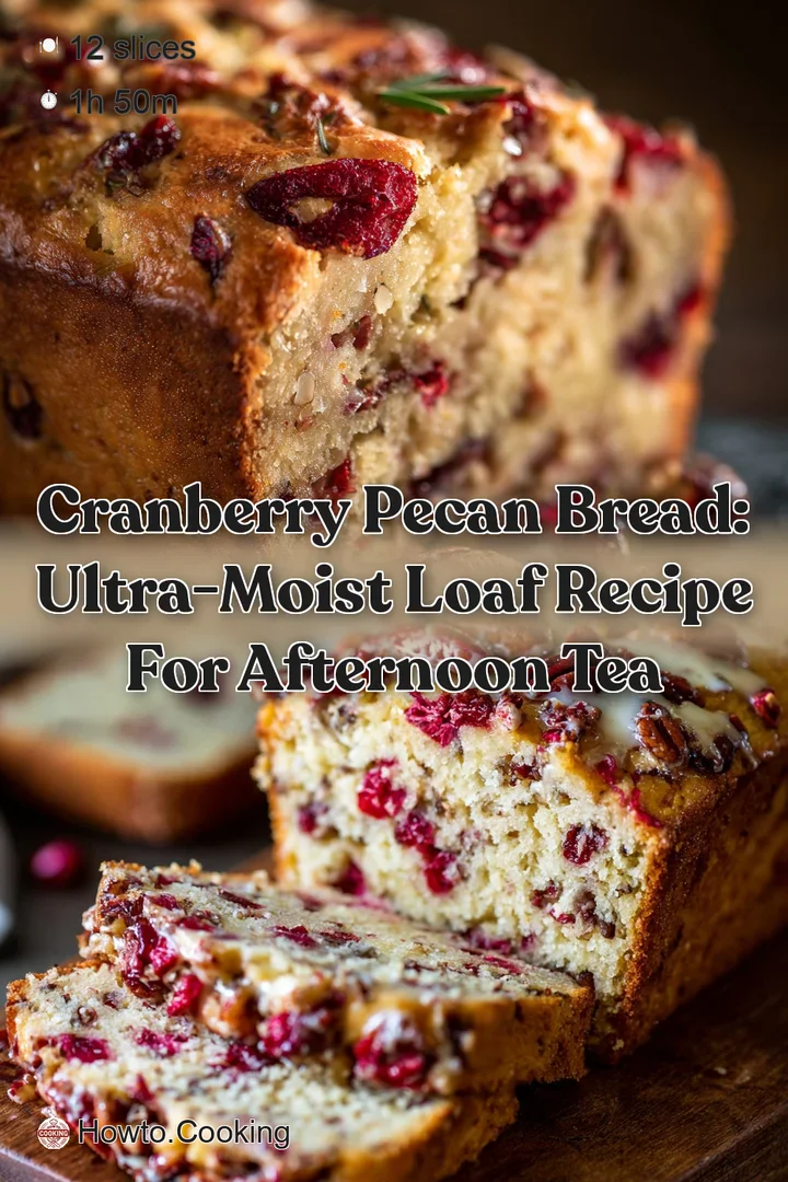 Cranberry Pecan Bread: Ultra-Moist Loaf Recipe for Afternoon Tea