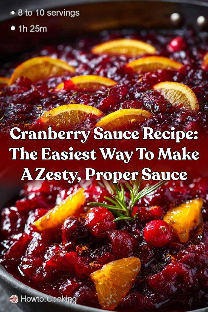 Cranberry Sauce Recipe: The Easiest Way to Make a Zesty Proper Sauce