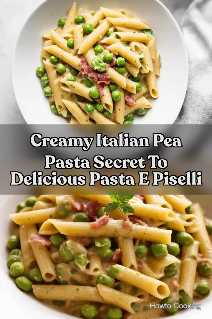 Creamy Italian Pea Pasta Secret to Delicious Pasta e Piselli