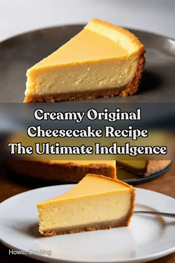 Creamy Original Cheesecake Recipe The Ultimate Indulgence : PIN FOR LATER Creamy Original Cheesecake Recipe The Ultimate Indulgence