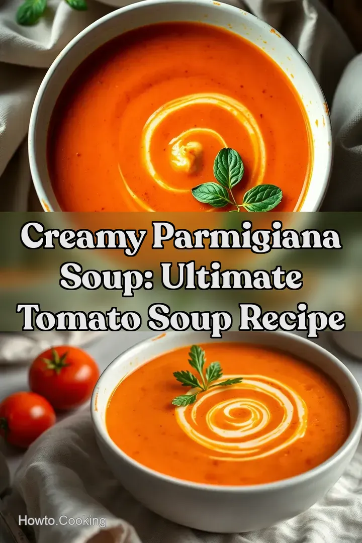 Creamy Parmigiana Soup: Ultimate Tomato Soup Recipe : PIN FOR LATER Creamy Parmigiana Soup: Ultimate Tomato Soup Recipe