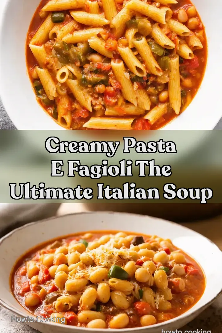 Creamy Pasta e Fagioli The Ultimate Italian Soup