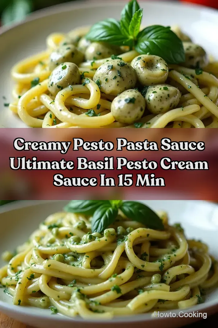 Creamy Pesto Pasta Sauce Ultimate Basil Pesto Cream Sauce in 15 Min