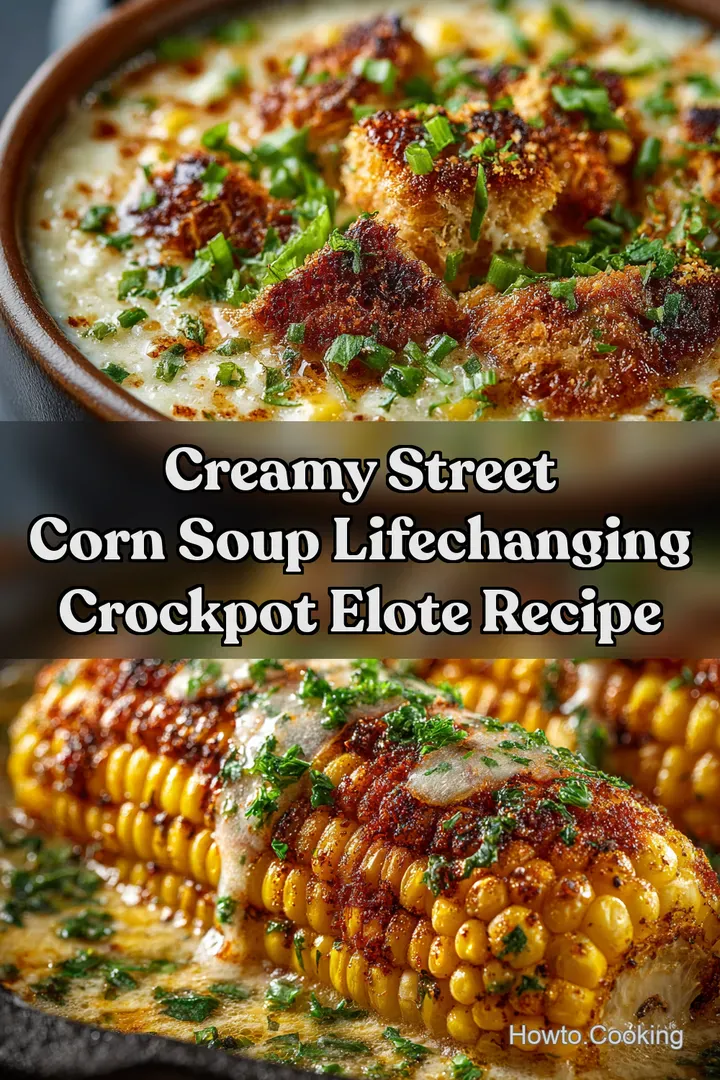 Creamy Street Corn Soup LifeChanging Crockpot Elote Recipe