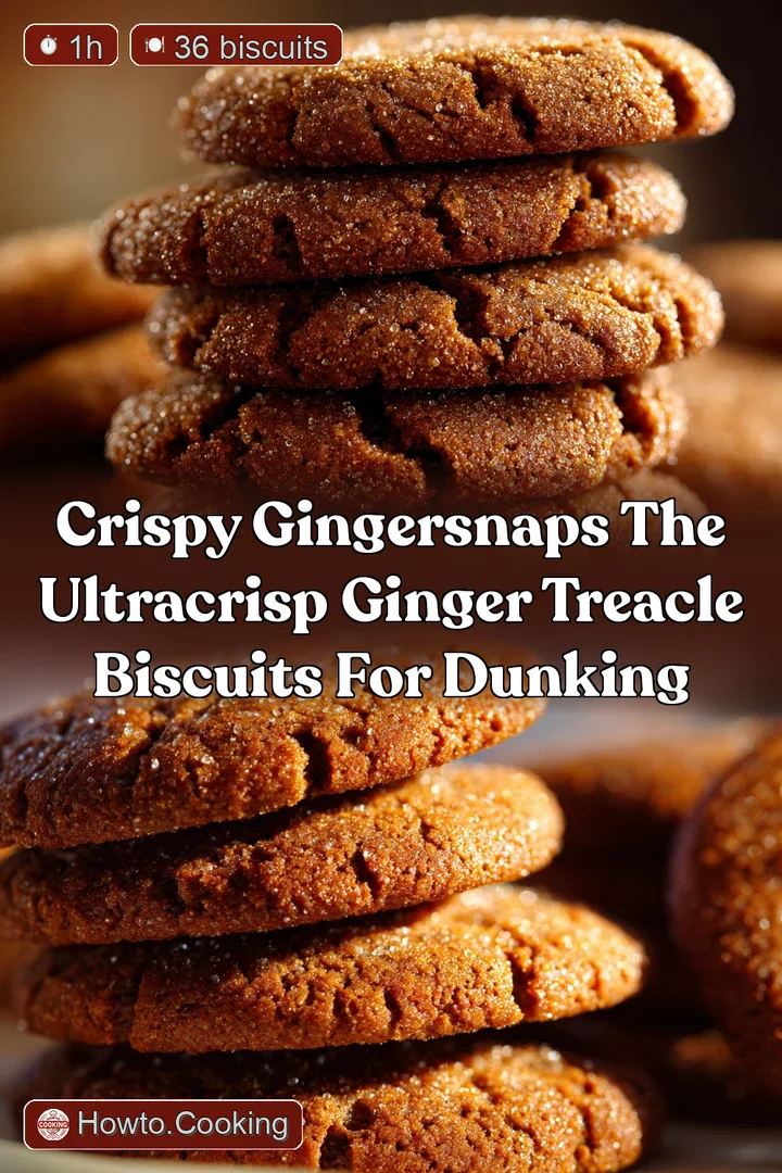 Crispy Gingersnaps The UltraCrisp Ginger Treacle Biscuits for Dunking