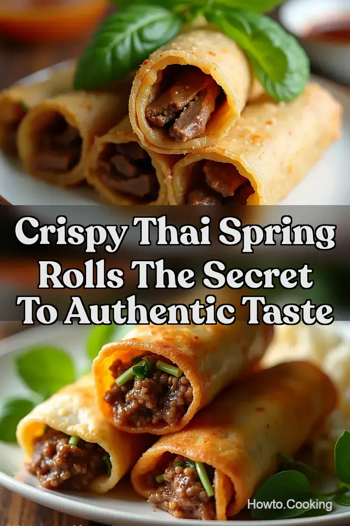 Crispy Thai Spring Rolls The Secret to Authentic Taste