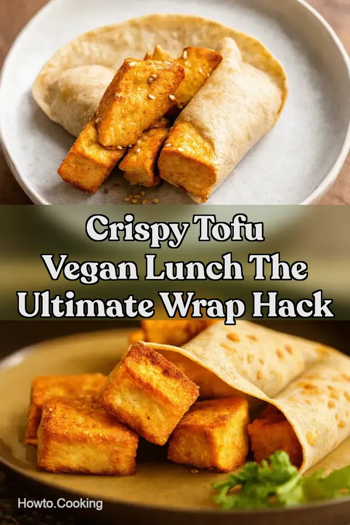 Crispy Tofu Vegan Lunch The Ultimate Wrap Hack