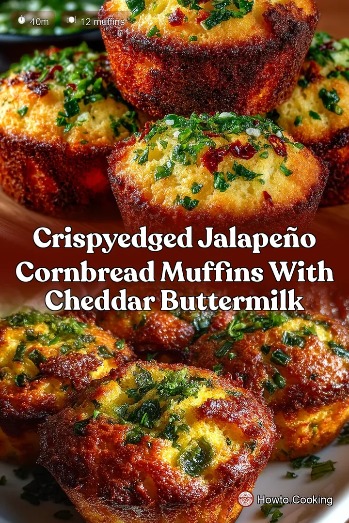 CrispyEdged Jalape&ntilde;o Cornbread Muffins with Cheddar Buttermilk