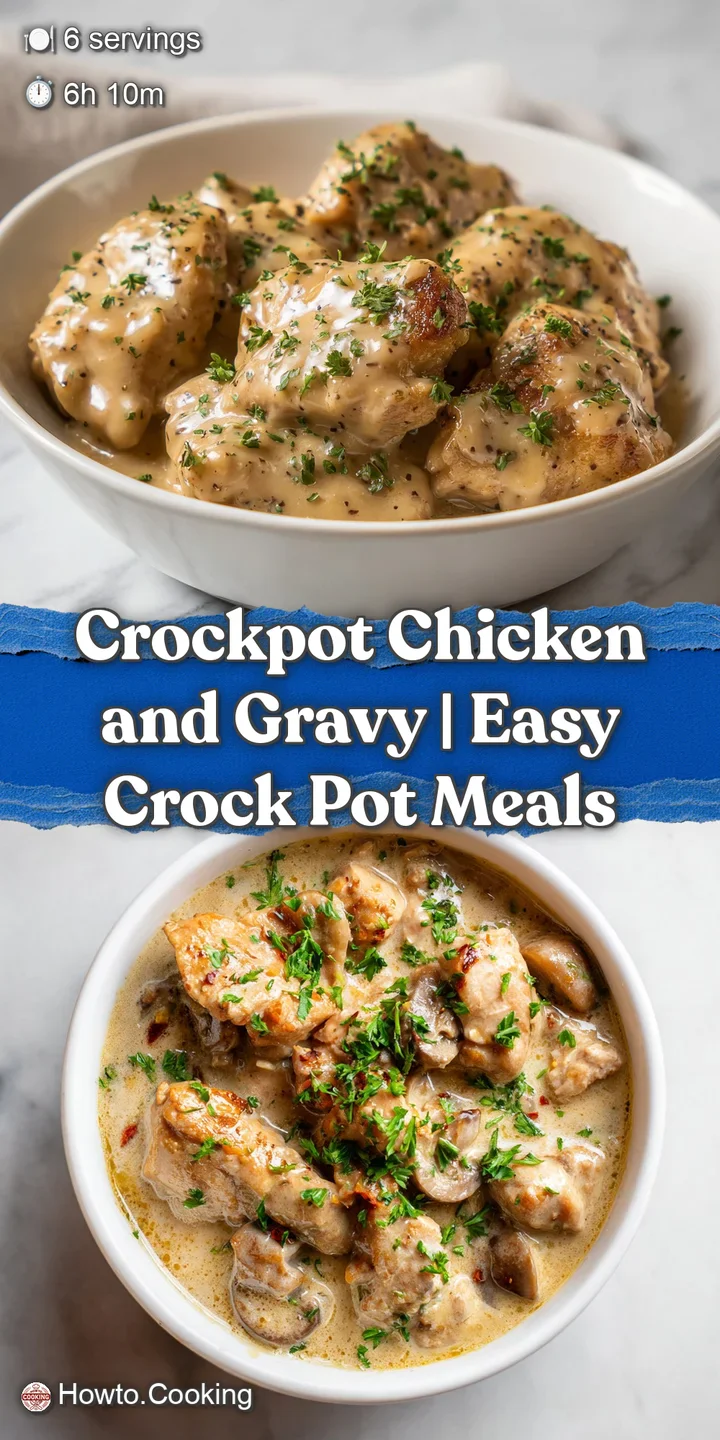 Close-up of succulent chicken breast bathed in glossy, golden gravy, highlighting its tender texture.