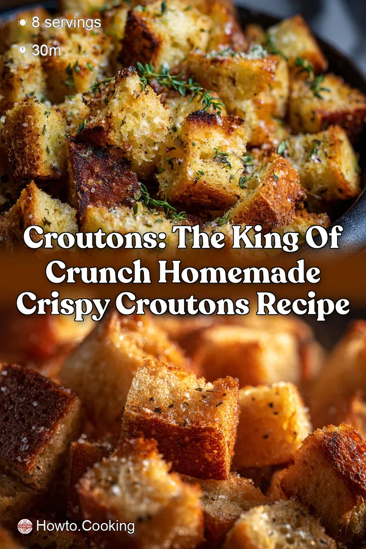 Croutons: The King of Crunch Homemade Crispy Croutons Recipe