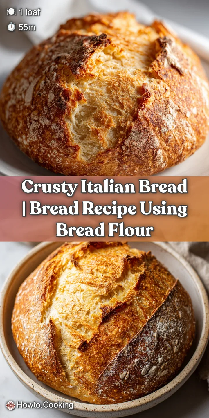 A close-up of a perfectly baked Italian loaf, showcasing its deep golden hue and inviting texture.
