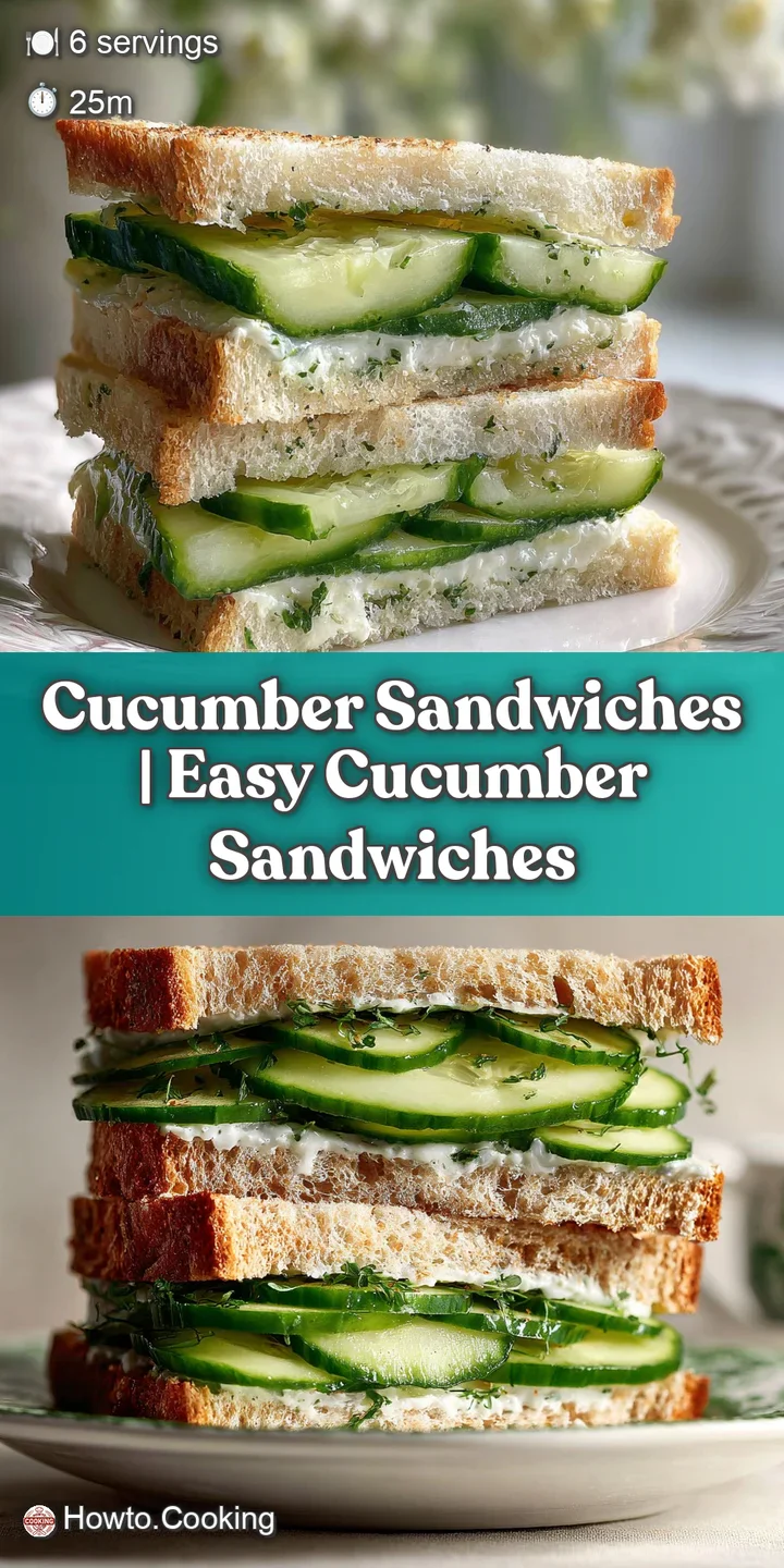 Close-up of cucumber sandwich filling, highlighting creamy texture, thin cucumber slices, and fresh green dill against the...
