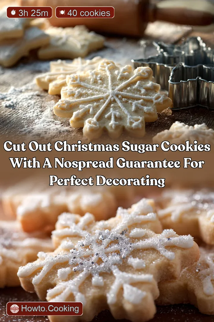 Cut Out Christmas Sugar Cookies with a NoSpread Guarantee for Perfect Decorating