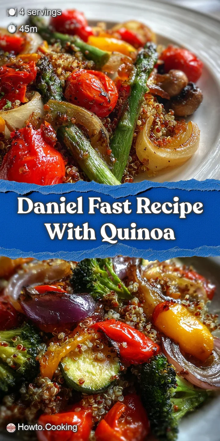 Close-up of glistening, tender roasted vegetables and textured quinoa, bursting with freshness and flavor.