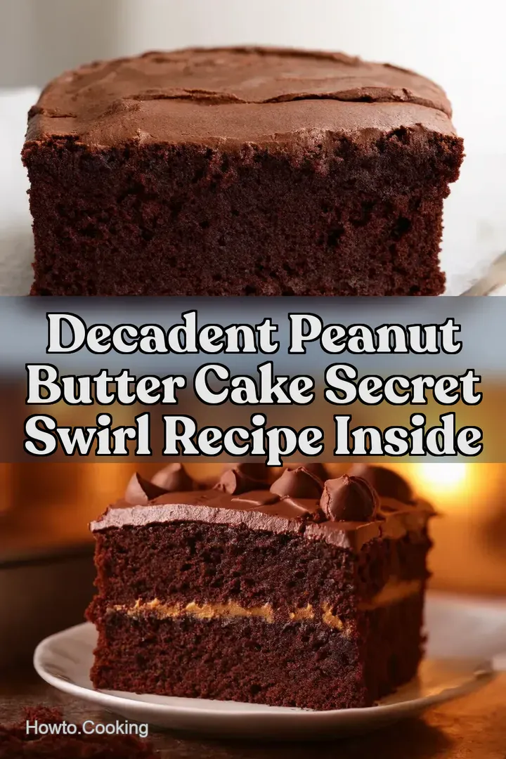 Decadent Peanut Butter Cake Secret Swirl Recipe Inside