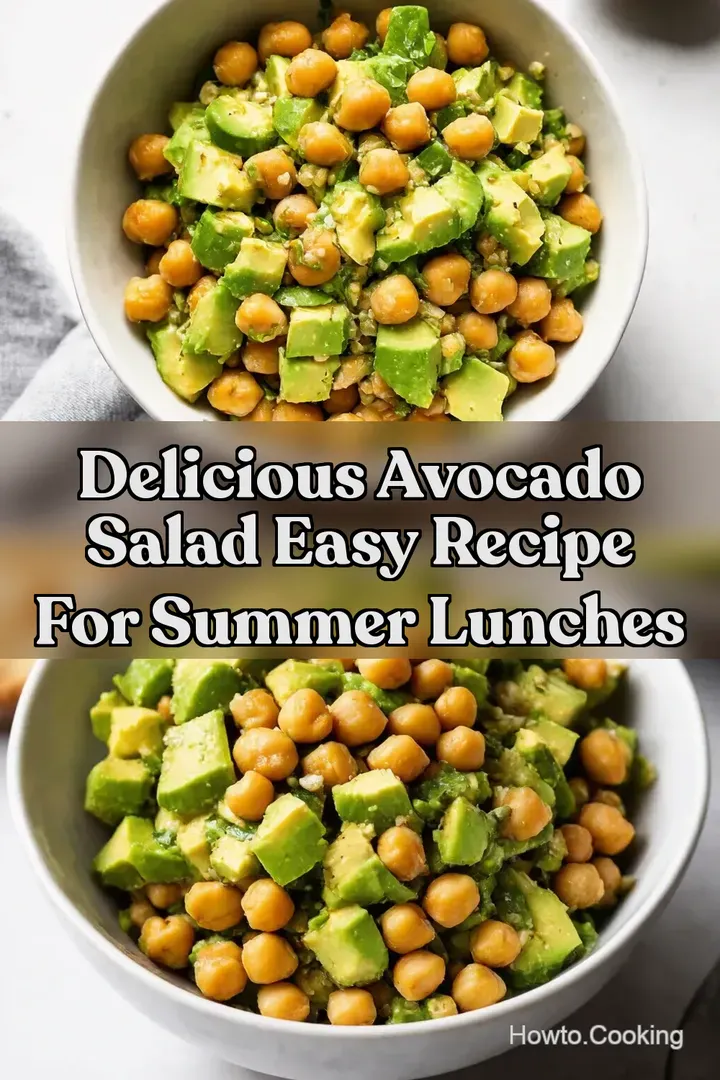 Delicious Avocado Salad Easy Recipe for Summer Lunches