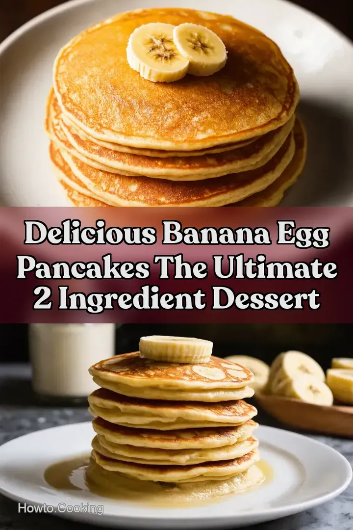 Delicious Banana Egg Pancakes The Ultimate 2 Ingredient Dessert
